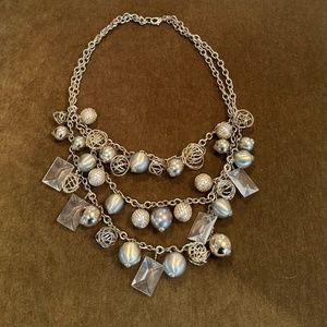 Simply Vera Vera Wang Rhinestone 3 Strand Necklace